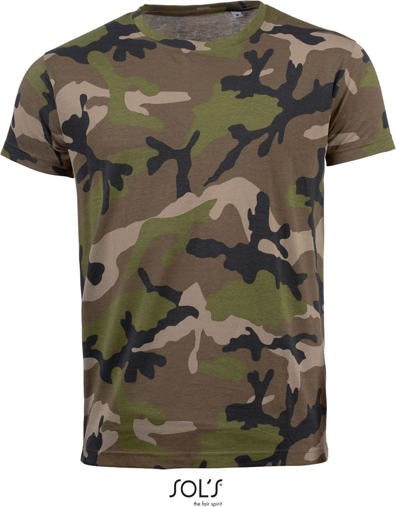 Moška Majica Kratek Rokav SOL'S  Camo Men - oblekanadom