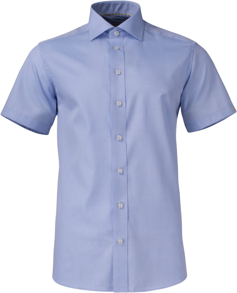 Moški twill Shirt kratek rokav J.Harvest & Frost – Nebesno modra