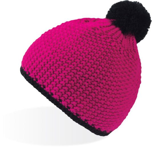 Pleteni klobuk s pompončkom "Zima" - Atlantis | Zima - oblekanadom