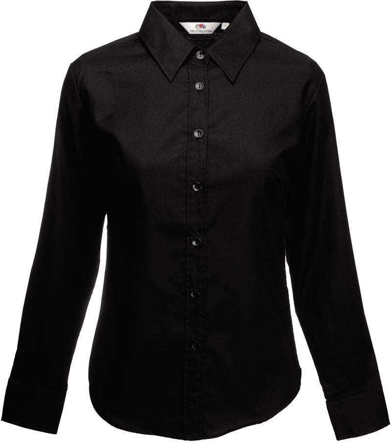 Ženska Srajca s Dolgimi Rokavi F.O.L.  Lady-Fit Oxford Shirt LSL - oblekanadom