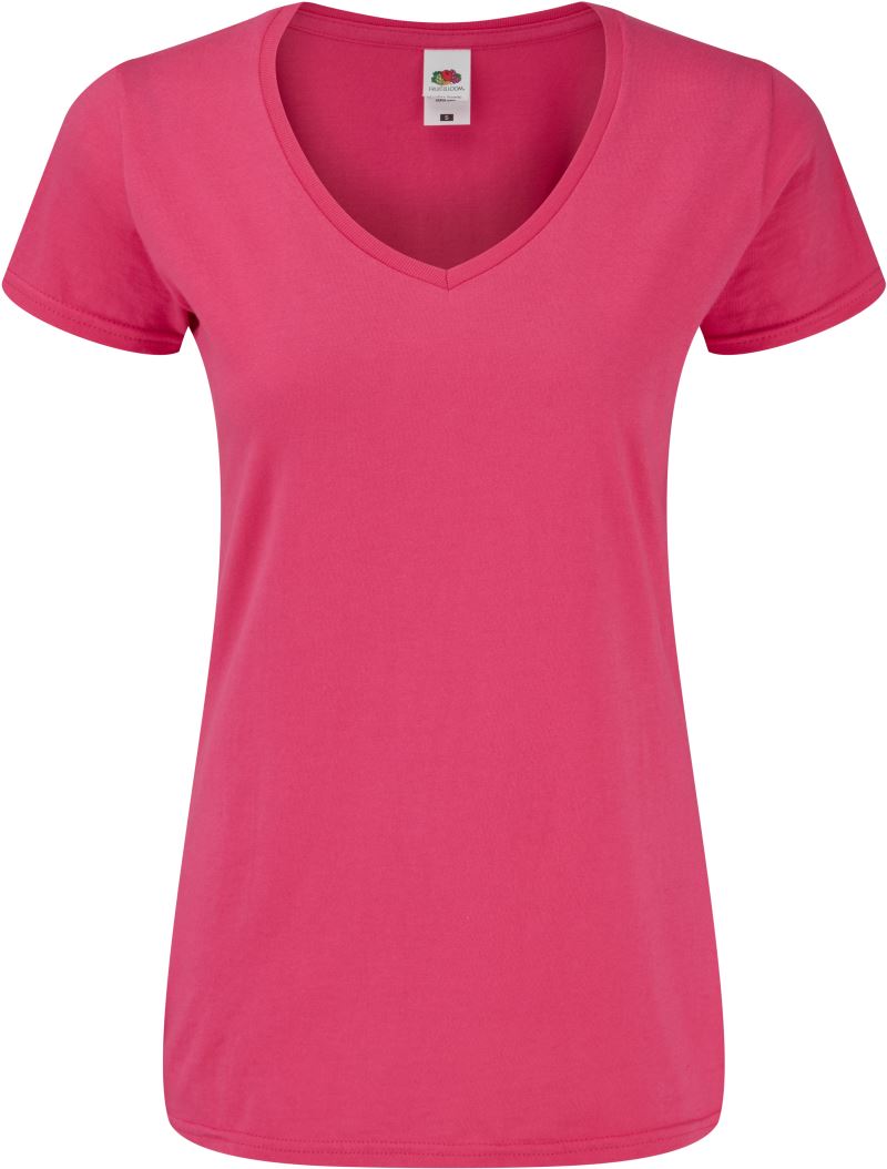 Ženska Majica Kratek Rokav F.O.L.  Lady-Fit Iconic 150 V-Neck T - oblekanadom