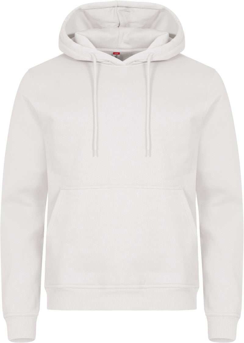 Unisex s kapuco pulover Clique – off white