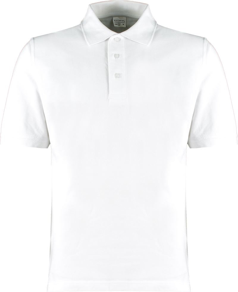 Moška Piqué polo "Superwash" Kustom Kit – Bela