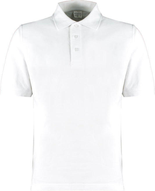 Moška Piqué polo "Superwash" Kustom Kit – Bela