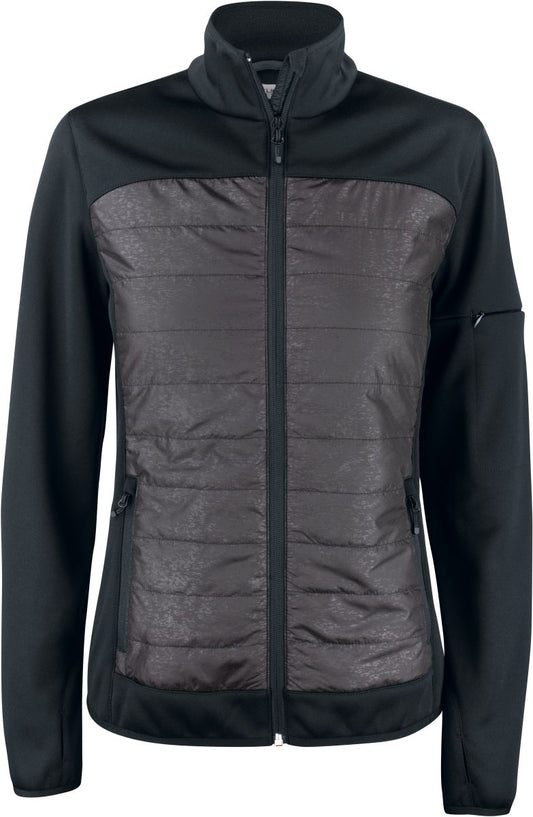 Ženska reflective Ženska Hybrid jakna Clique – black/reflective