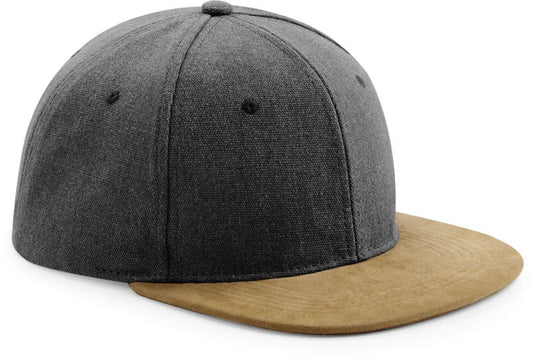 Šestpanelna snapback kapa s semiš ščitkom Beechfield B668, prikaz izdelka