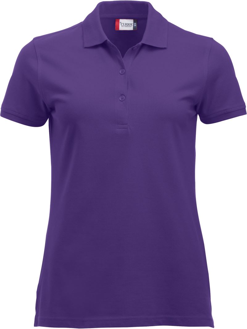 Ženska težji Piqué polo Clique – bright lilac