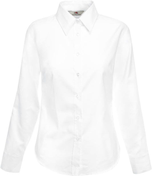 Ženska Srajca s Dolgimi Rokavi F.O.L.  Lady-Fit Oxford Shirt LSL - oblekanadom