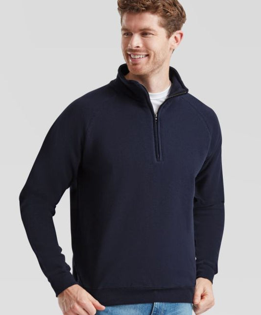 Moški pulover s kratko zadrgo Fruit of the Loom Classic Zip-Neck