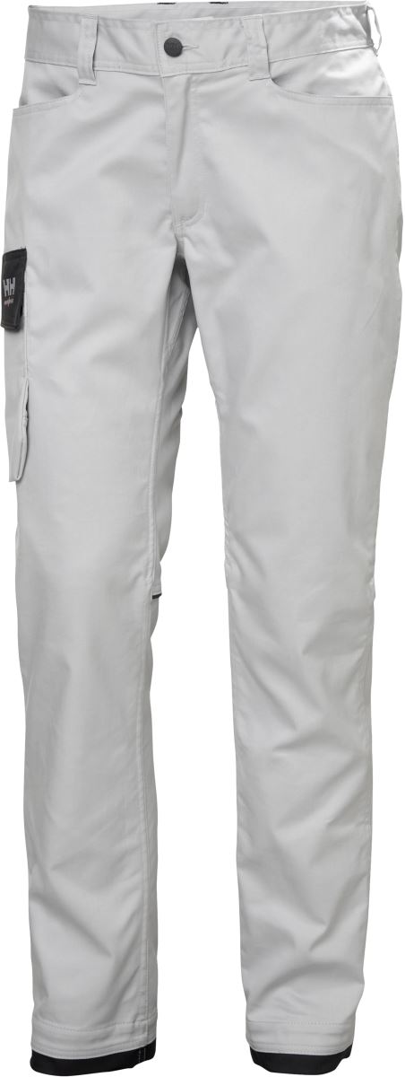 Moške delovne hlače Helly Hansen Manchester, trpežne in udobne, modra barva, prikazane na sliki.