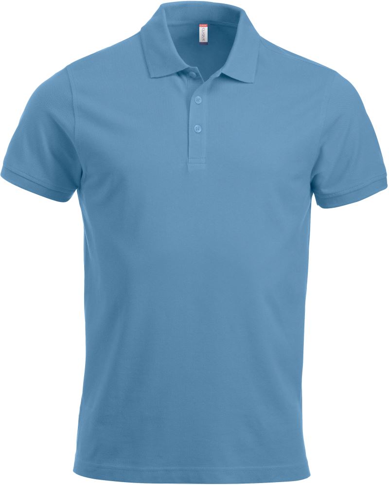 Moška težji Piqué polo Clique – light blue