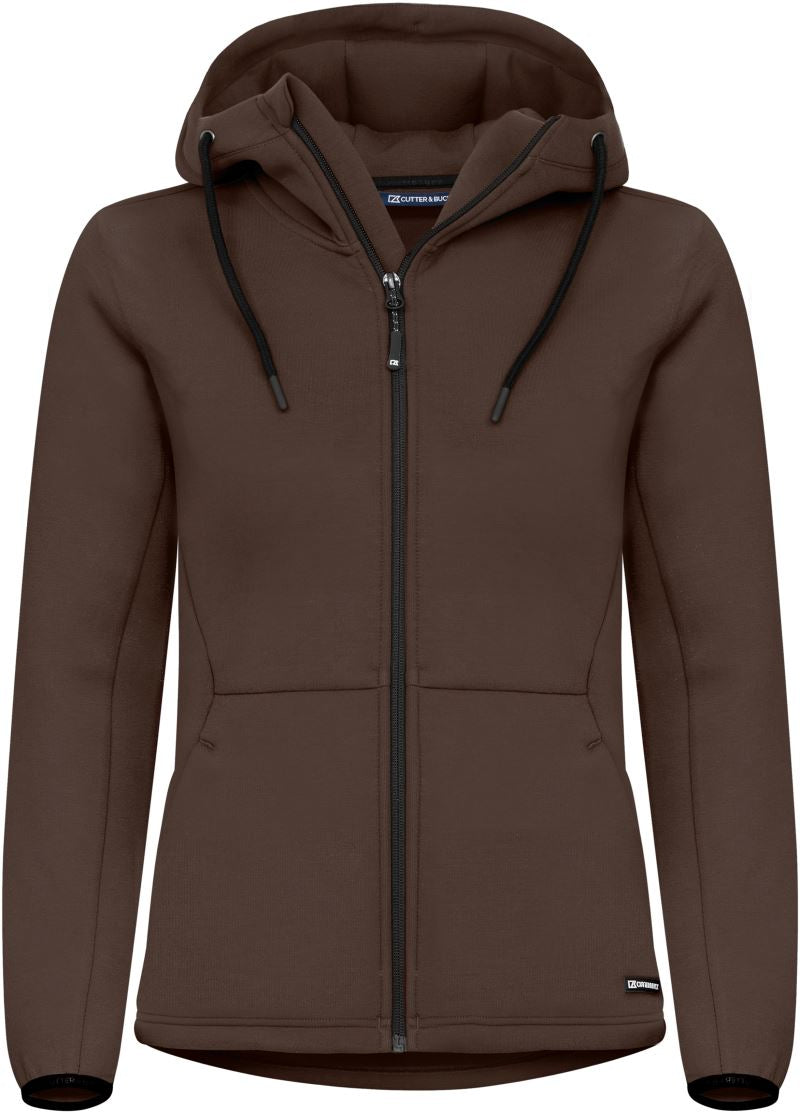 Ženska s kapuco jopica Cutter & Buck – dark mocca