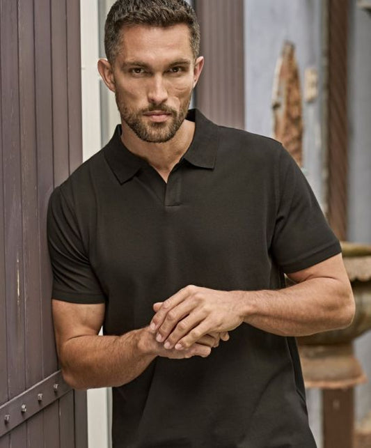 Moška raztegljiva polo majica z V-izrezom Tee Jays TJ 1404, glavna slika