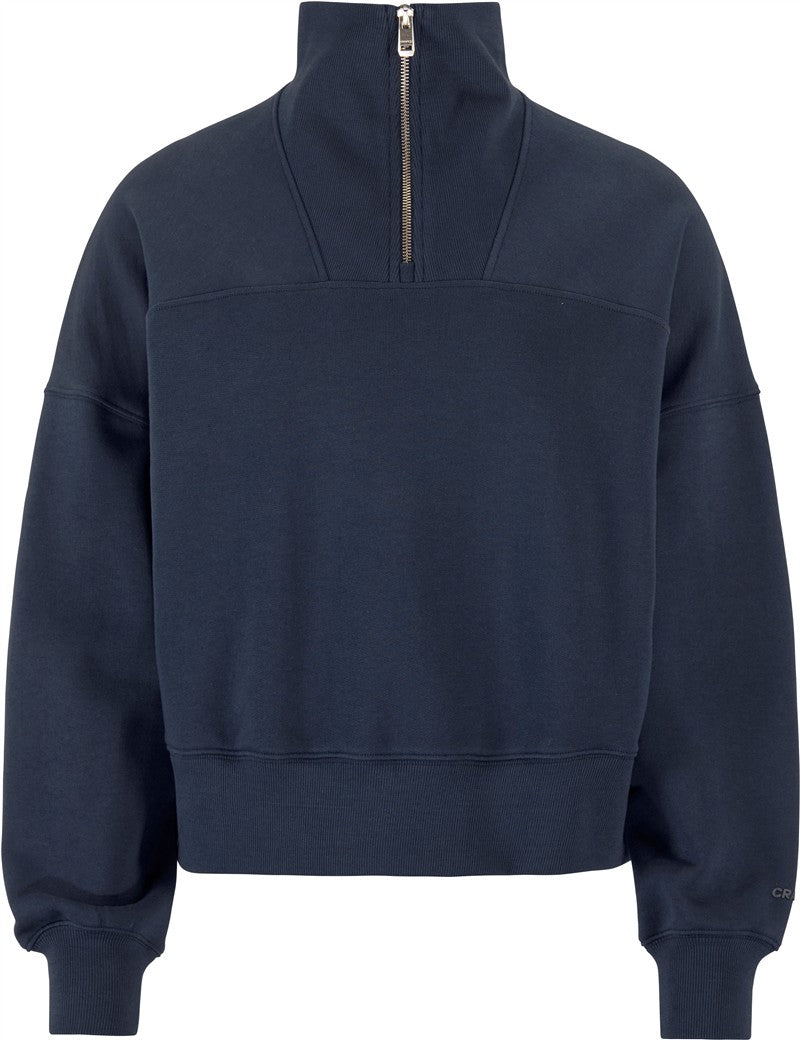 Ženski pulover s kratko zadrgo Craft Corporate Frequent Hz Sweatshirt W - Živo oranžna