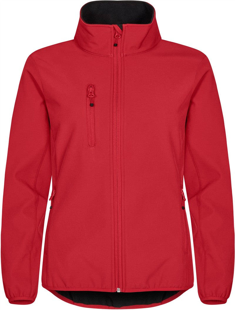 Ženska trislojna softshell jakna Clique Classic Softshell Jkt W - Rdeča