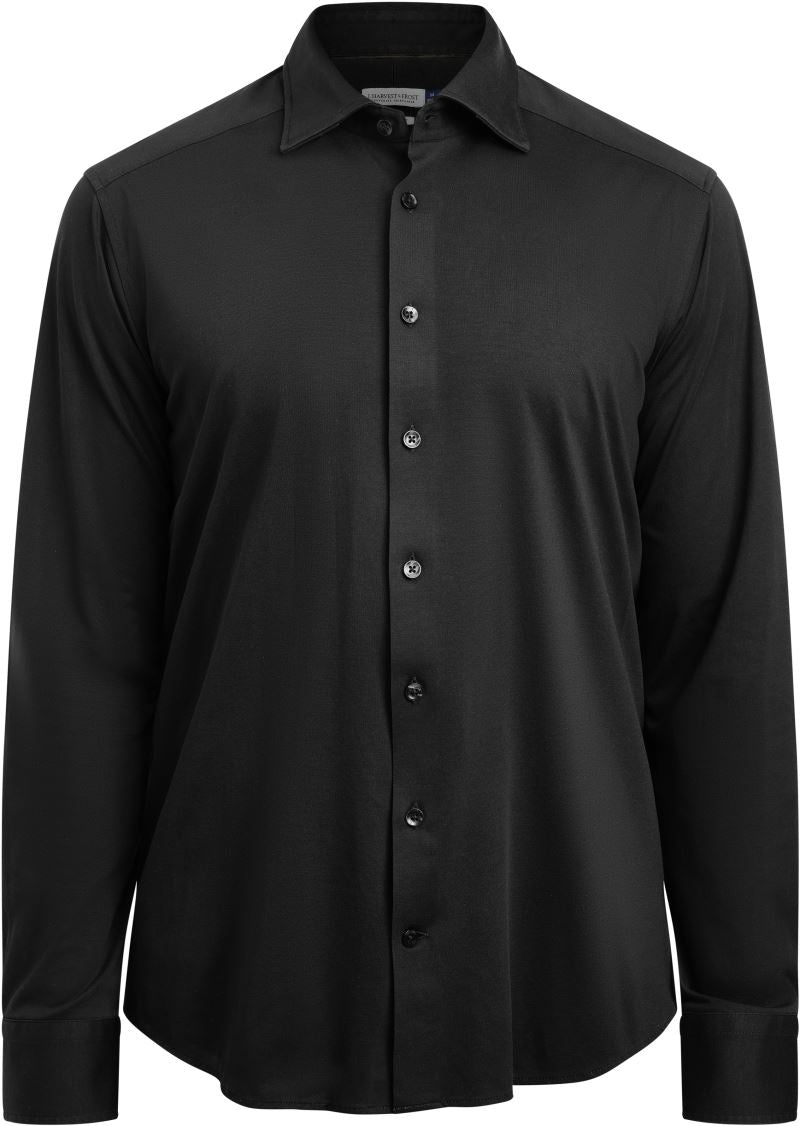 Moški interlock Shirt z dolgimi rokavi J.Harvest & Frost – Črna