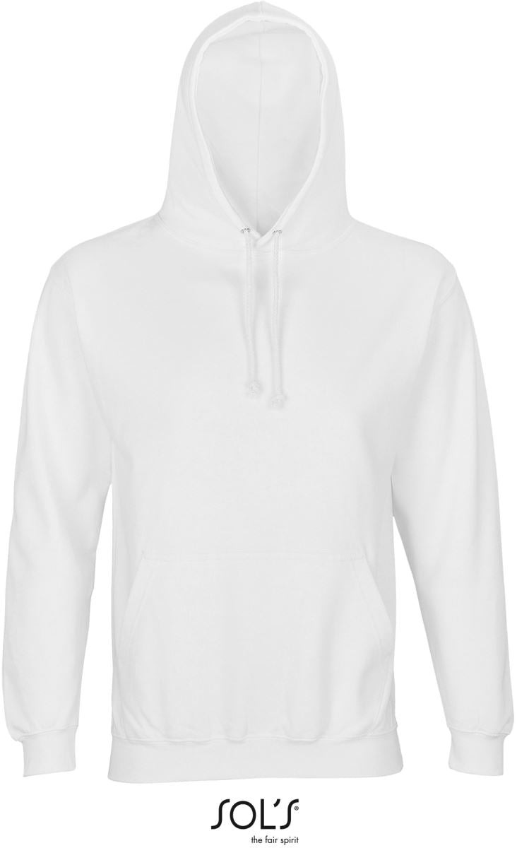 Unisex s kapuco pulover SOL's Collection – Bela