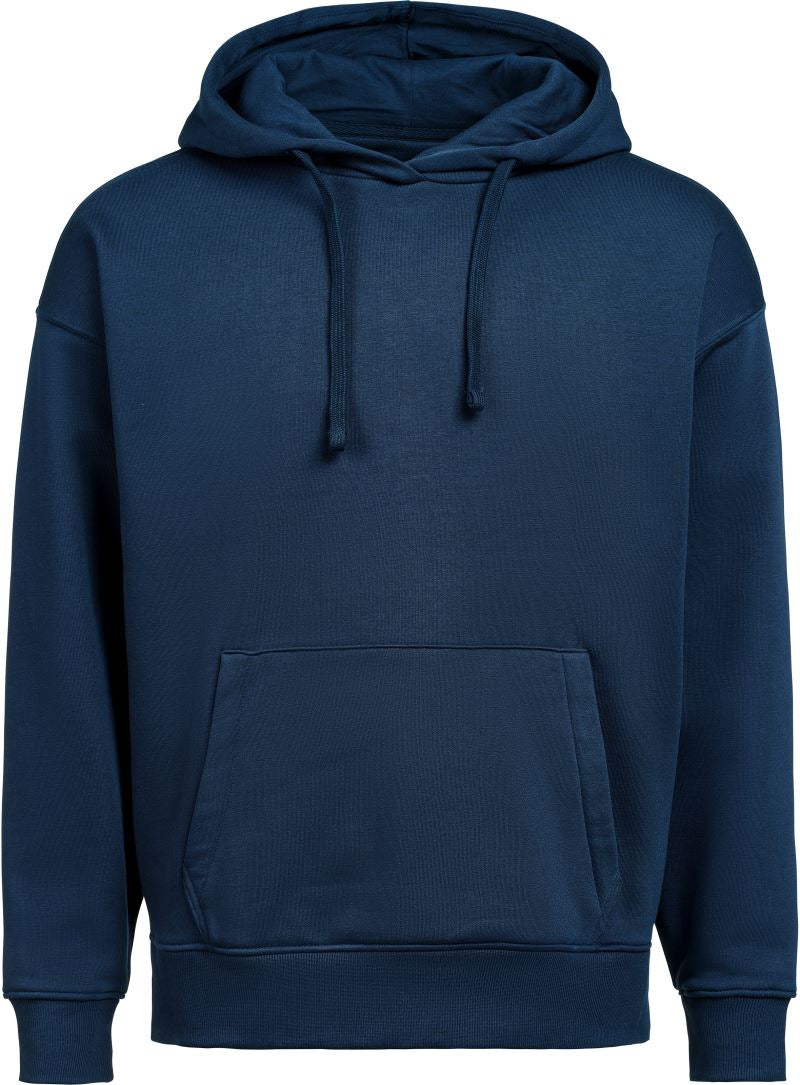 Unisex težji Unisex s kapuco pulover ohlapen kroj Untagged Movement – Mornarsko modra