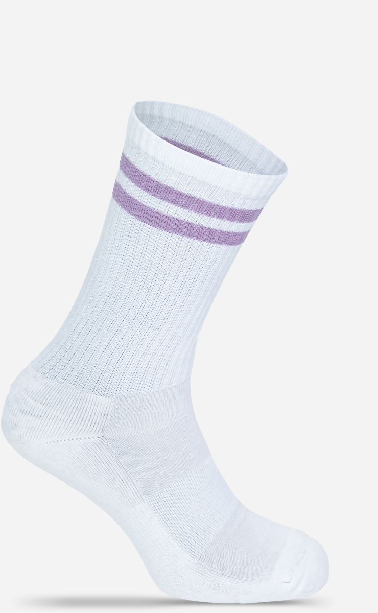Unisex tennis Socks "Osnovna" Mr.Socks – white/lilac