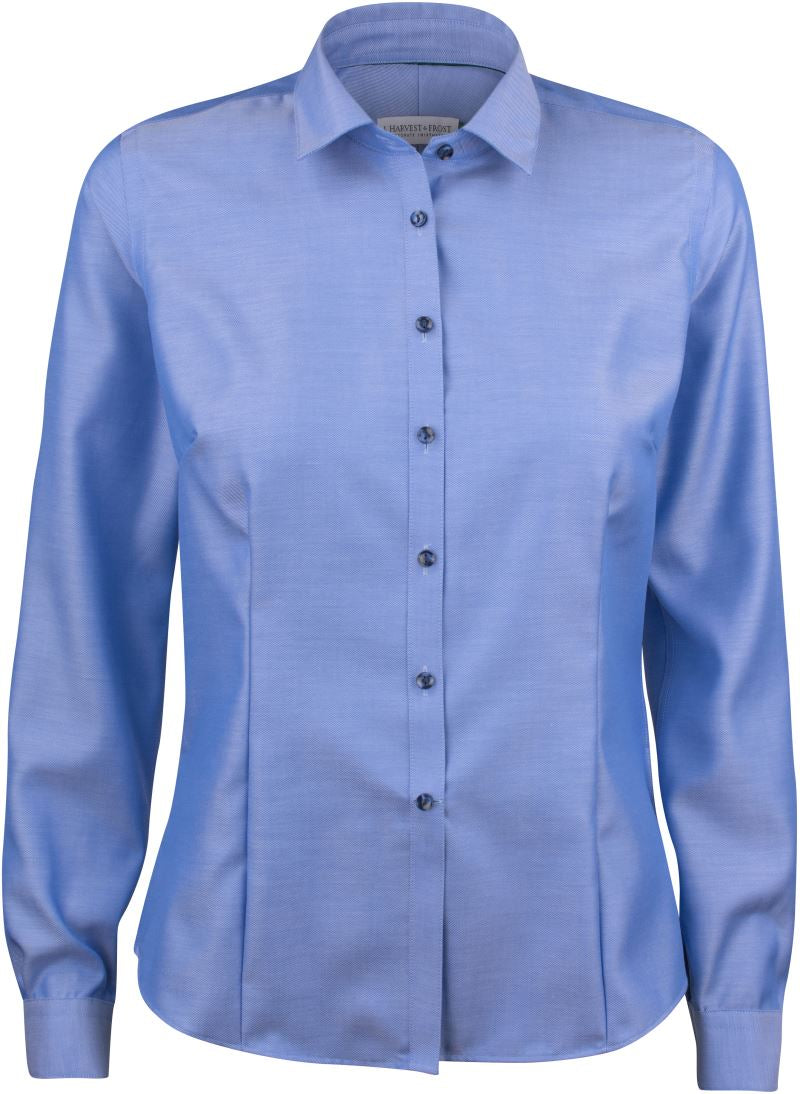 Ženski non-iron blouse dolgi rokav J.Harvest & Frost – mid blue