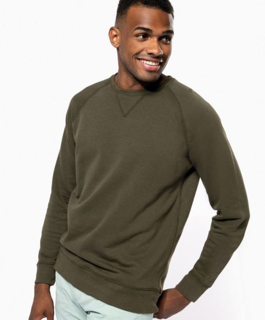 Moški ekološki raglan pulover Kariban K480 - glavna slika