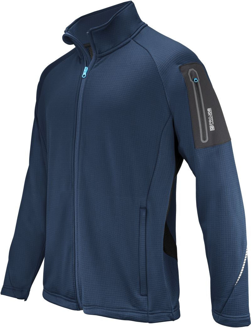 Unisex delovna oblačila Microfleece jakna Projob – Mornarsko modra