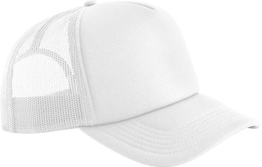 Unisex 6 Panel Foam Trucker kapa Beechfield – Bela