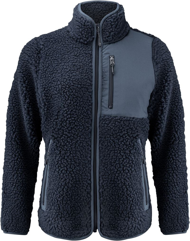 Ženska Sherpa flis jakna "Two-Tone" James Harvest – Mornarsko modra