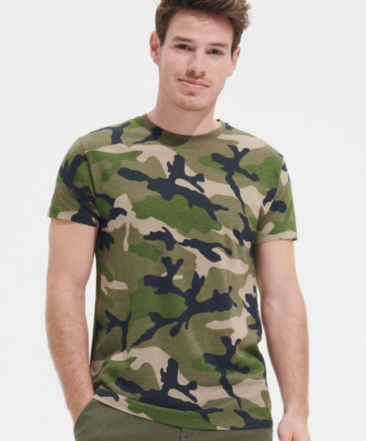 Moška majica s kratkimi rokavi SOL'S Camo Men - glavna slika