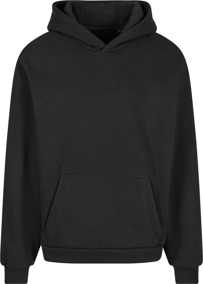 Unisex težji prevelik kroj Unisex s kapuco pulover New Morning Studios – Črna