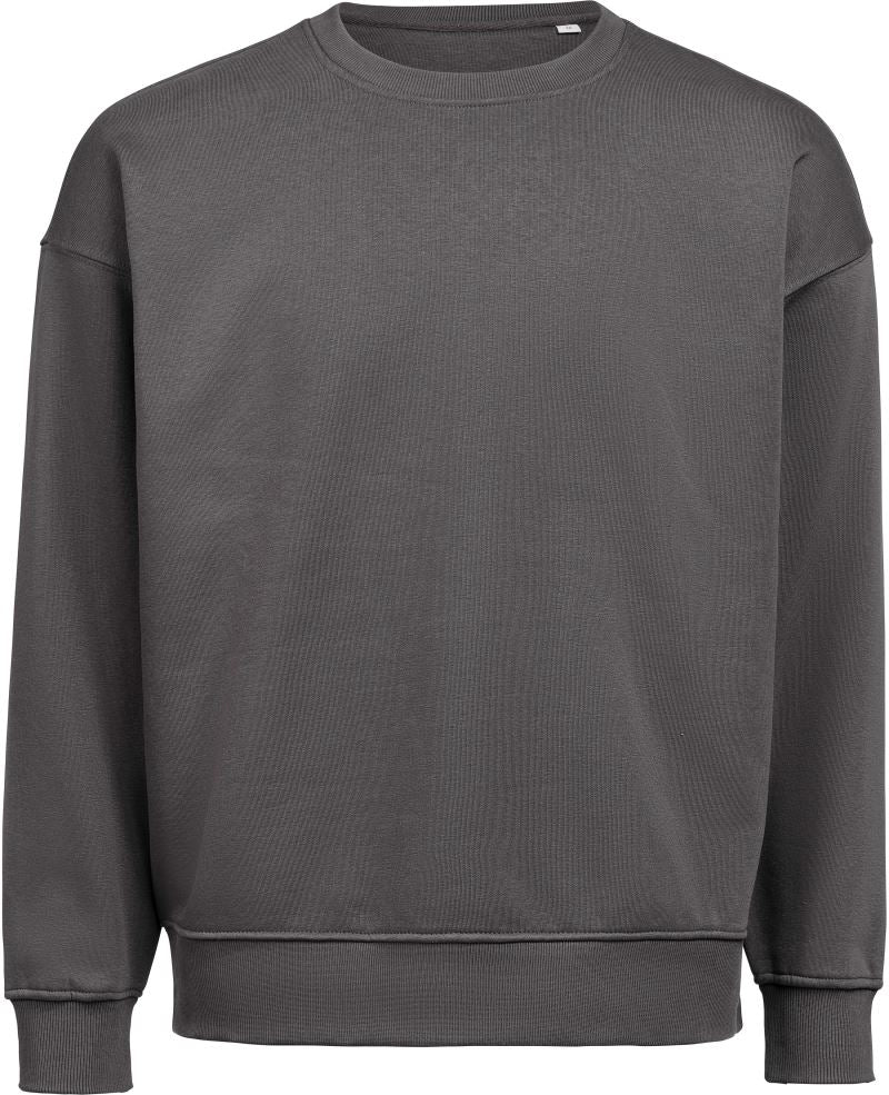 Unisex težji Unisex pulover ohlapen kroj Untagged Movement – charcoal