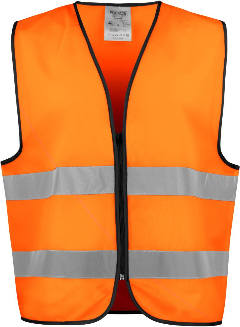 Unisex safety brezrokavnik Projob – orange/black