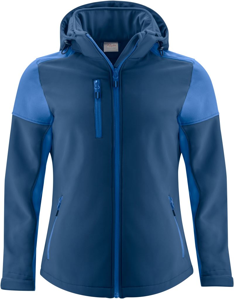 Ženska softshell jakna Printer – navy/cobalt