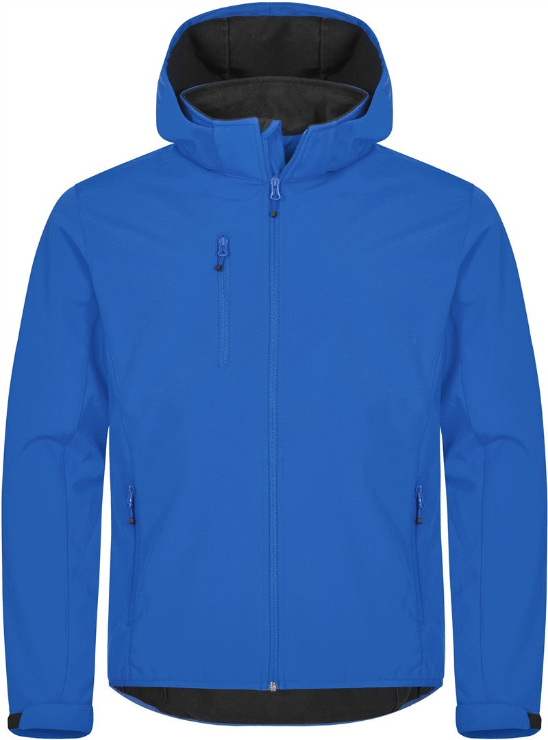 Moška trislojna softshell jakna s kapuco Clique Classics Softshell Hoody M - Kraljevsko modra