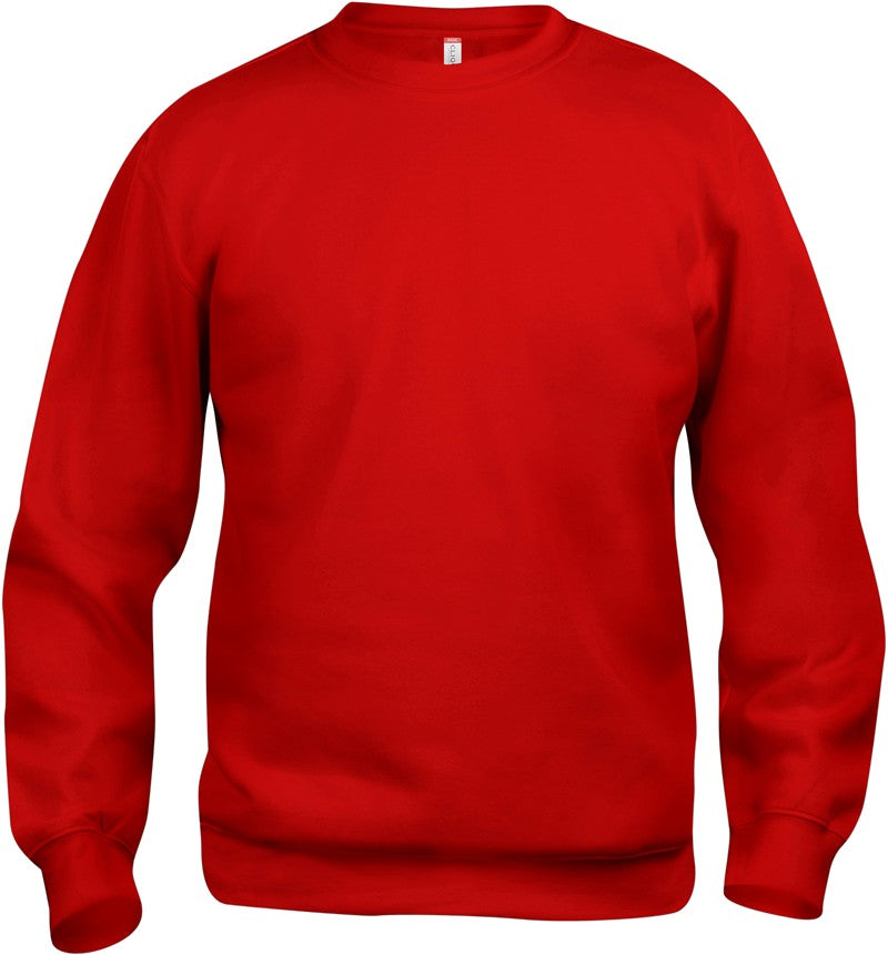 Unisex pulover Clique Basic Roundneck - Rdeča