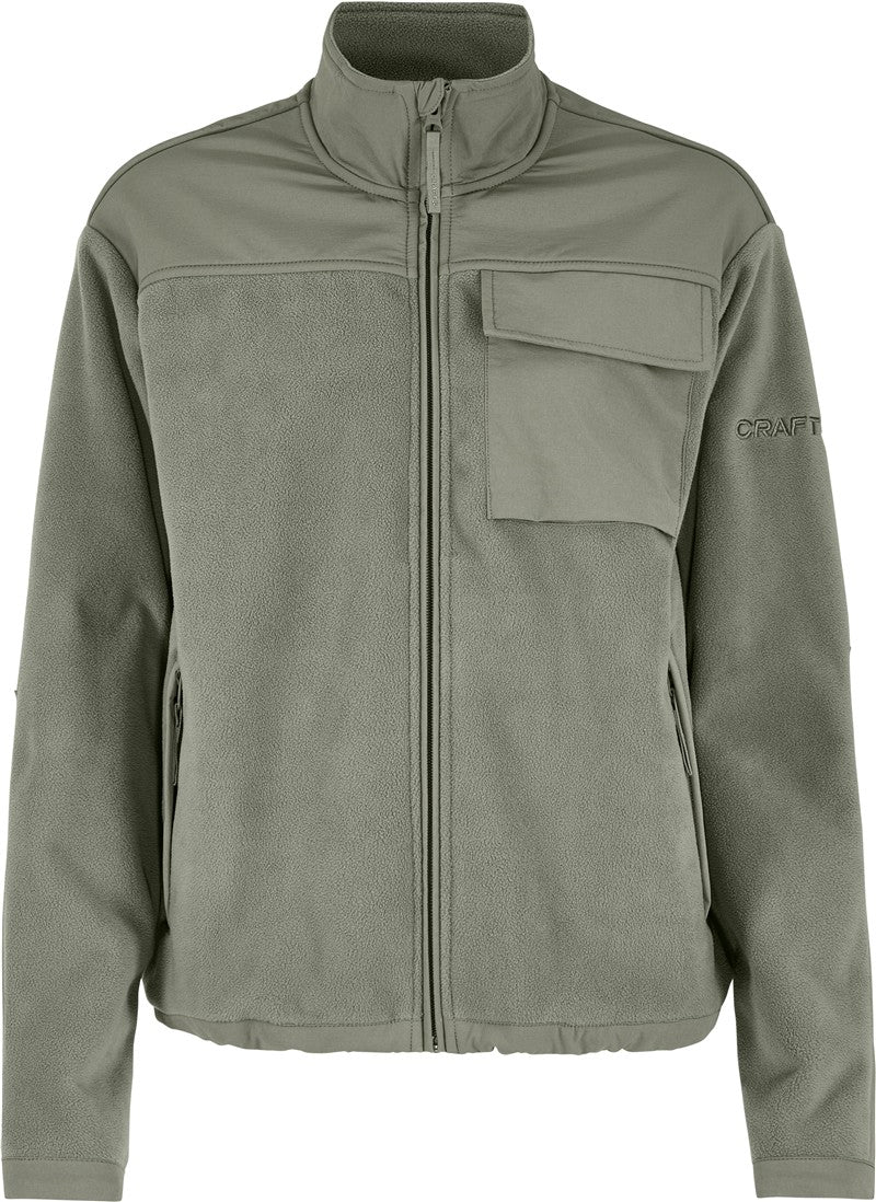 Ženska jakna iz flisa Craft Corporate Urban Fleece Jacket W - Listno zelena