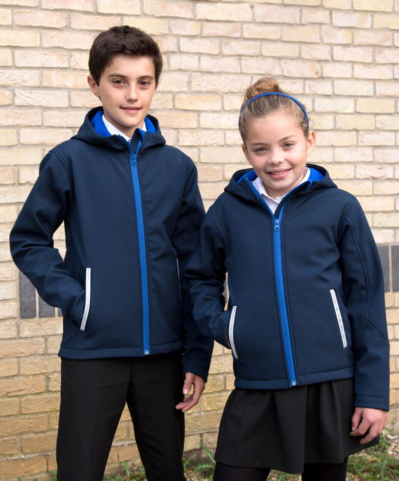 Moška troslojna softshell jakna s kapuco Result Core R230M