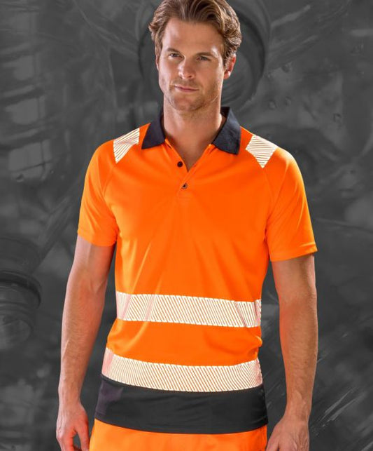 Moška odsevna varnostna polo majica Result R501X, glavna slika