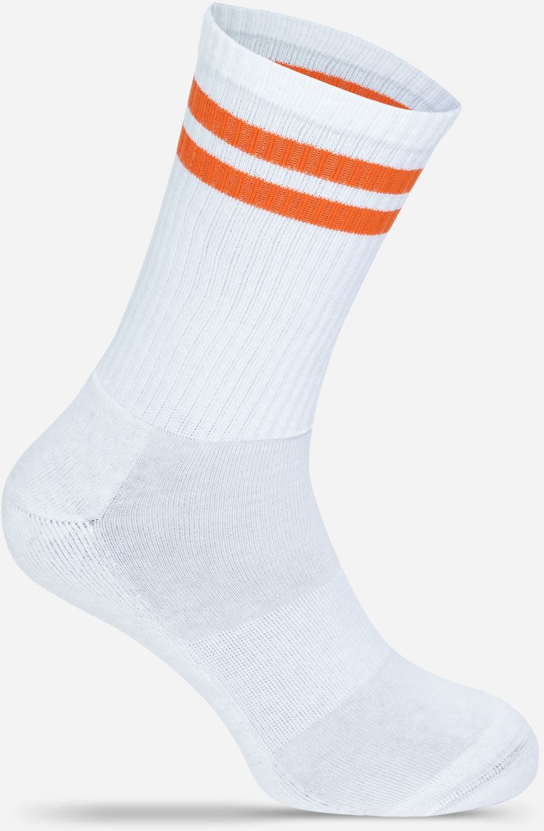 Unisex tennis Socks "Osnovna" Mr.Socks – white/orange