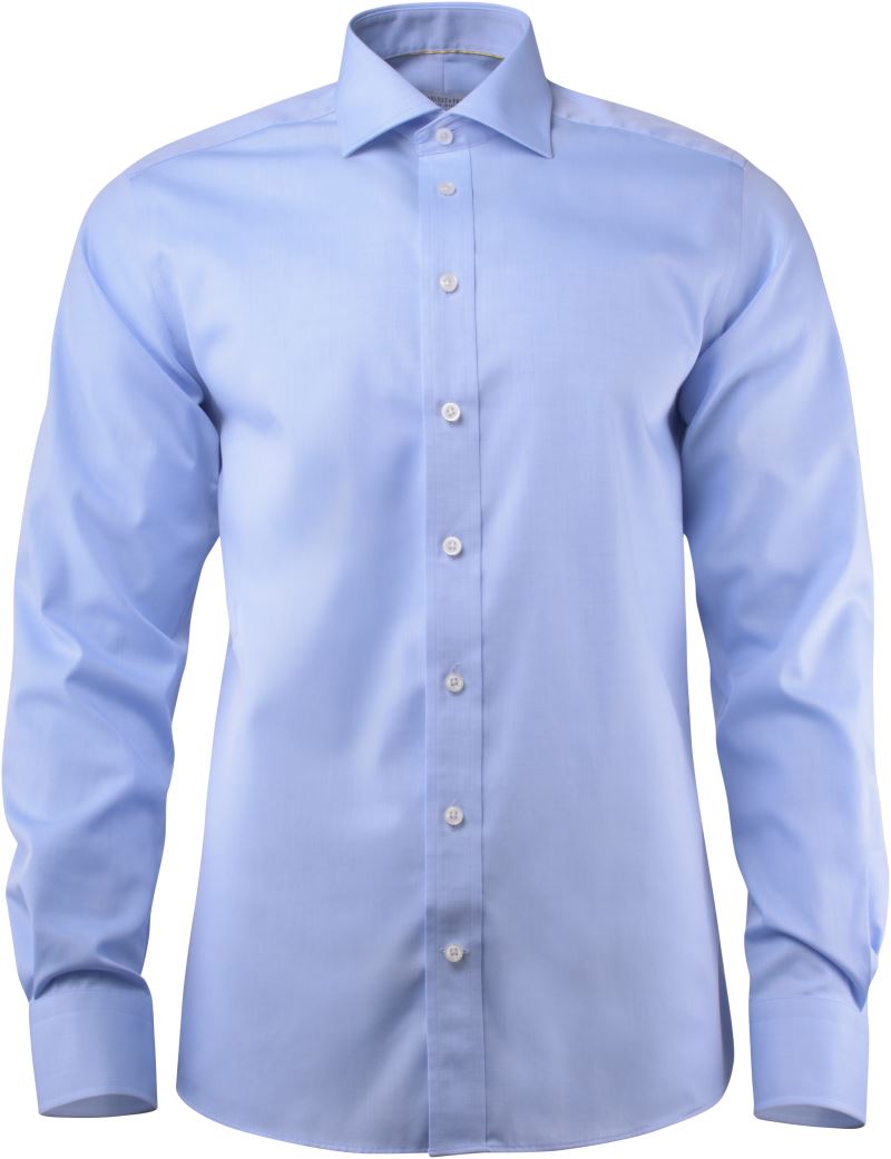 Moški twill Shirt dolgi rokav J.Harvest & Frost – Nebesno modra