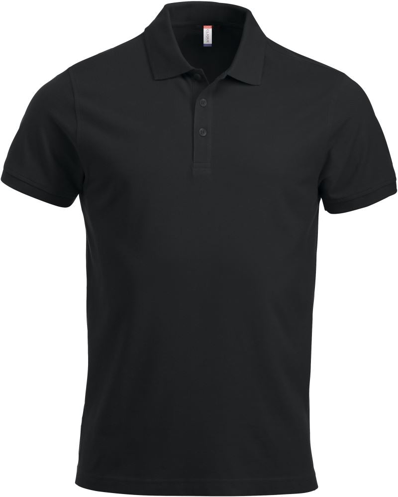 Moška težji Piqué polo Clique – Črna