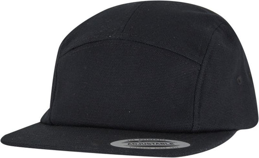 Unisex canvas Jockey kapa Flexfit – Črna