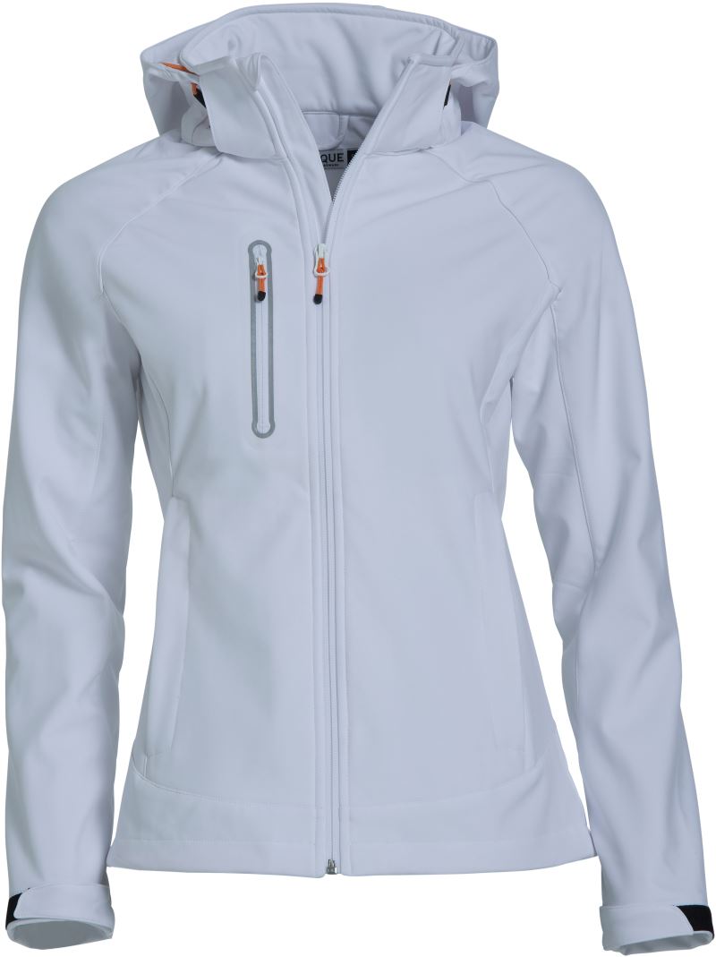 Ženska 3-Layer softshell jakna Clique – Bela