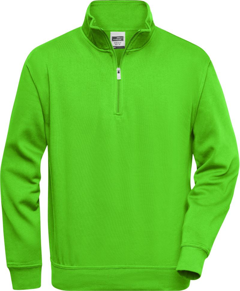 Delovna sweatshirt s polovičnim zadrgo - James & Nicholson | JN 831 - Del 1