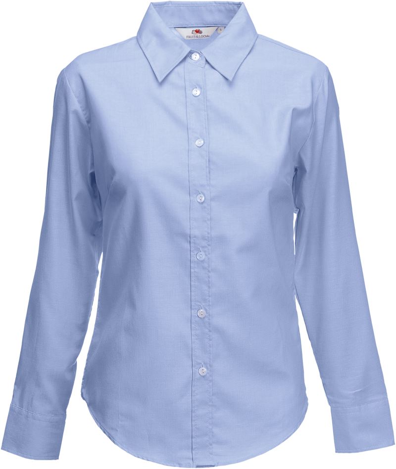 Ženska Srajca s Dolgimi Rokavi F.O.L.  Lady-Fit Oxford Shirt LSL - oblekanadom