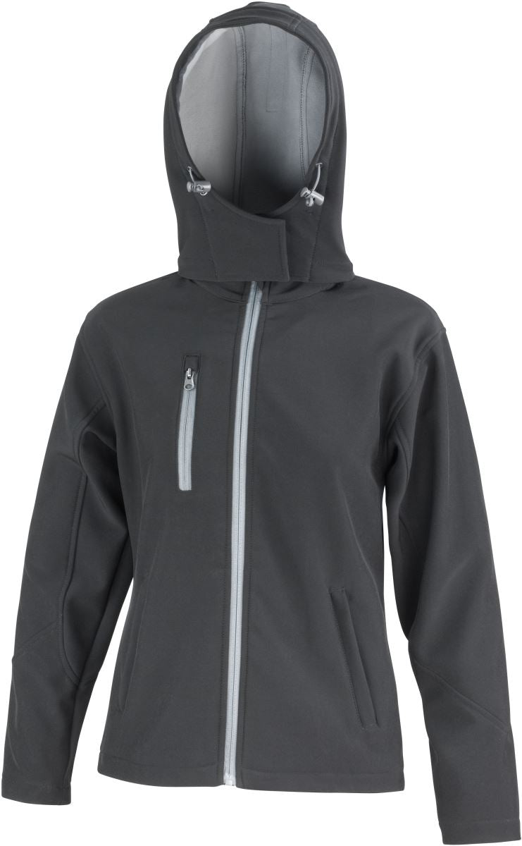 Ženska softshell jakna s kapuco v treh delih - Result Core | R230F