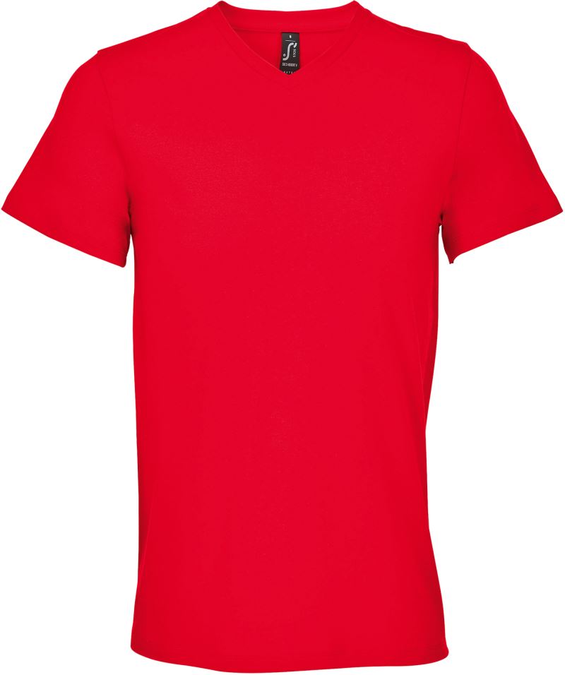 Moška V-izrez majica SOL's Collection – Rdeča