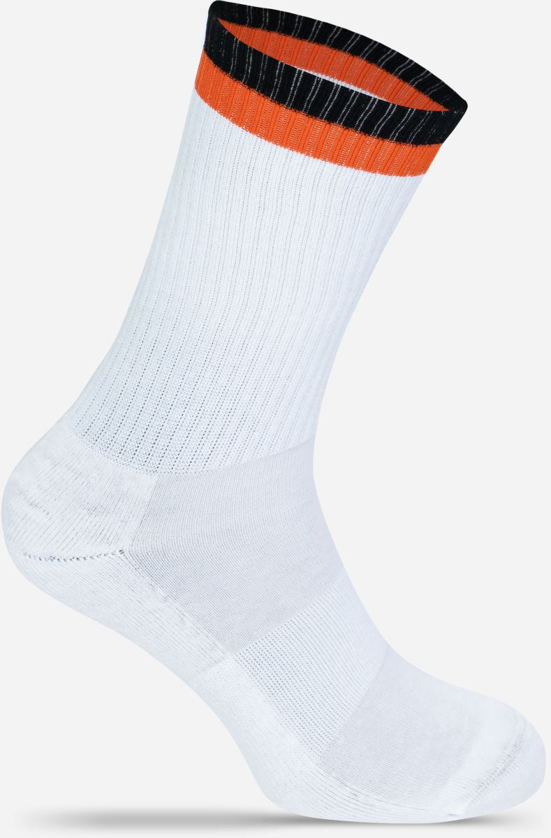 Unisex tennis Socks "Two Tone" Mr.Socks – white/black/orange