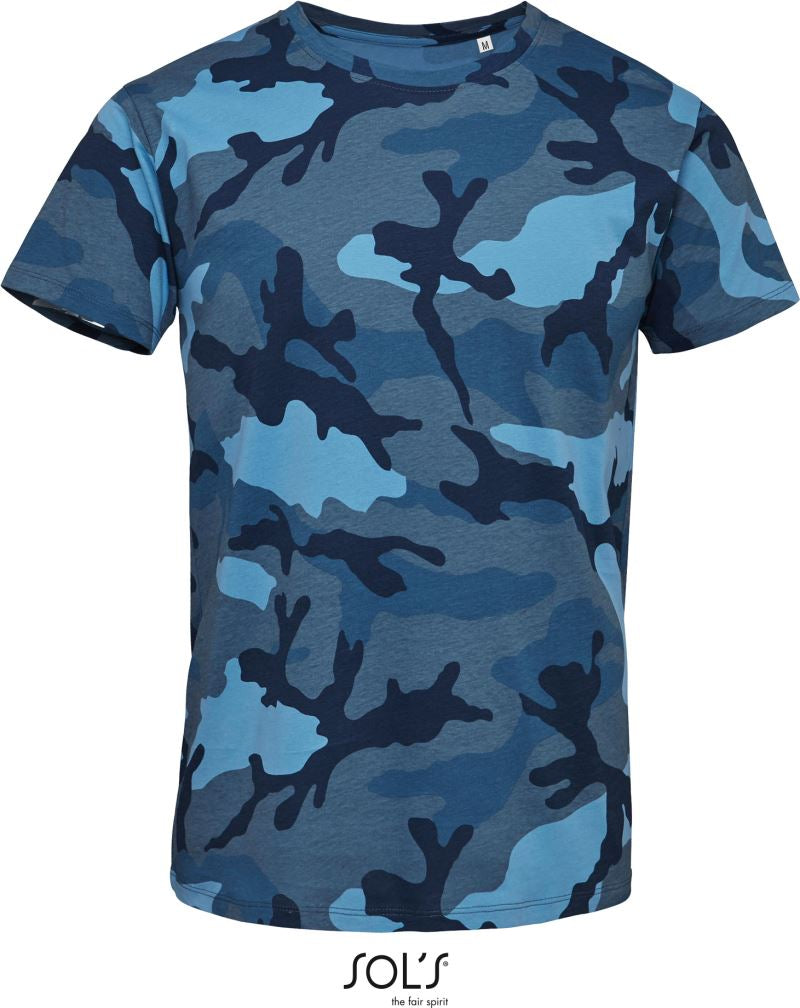 Moška Majica Kratek Rokav SOL'S  Camo Men - oblekanadom