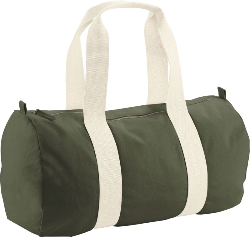 Unisex round EarthAware® Sports Bag Westford Mill – olive green